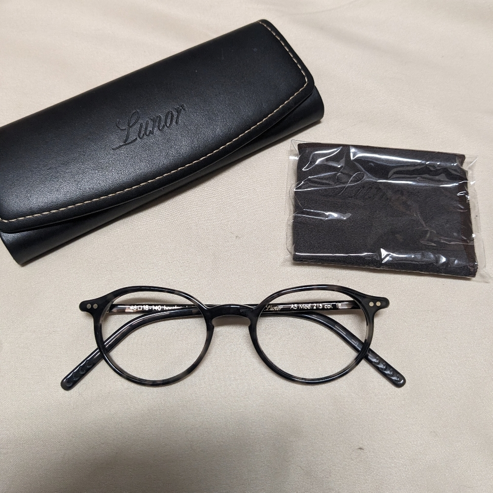 Lunor Eyeglasses A5 215 Color 18 Black Havana